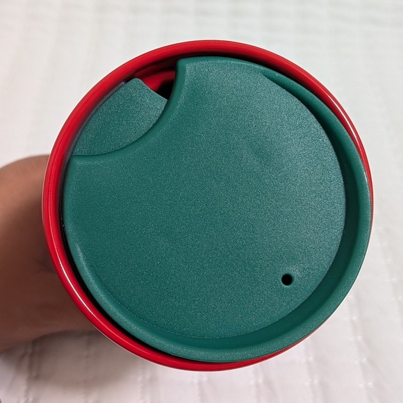 Starbuck Holiday Christmas Ceramic Travel Mug Tumbler with Slide Lid 2024 12 oz - Picture 3 of 6